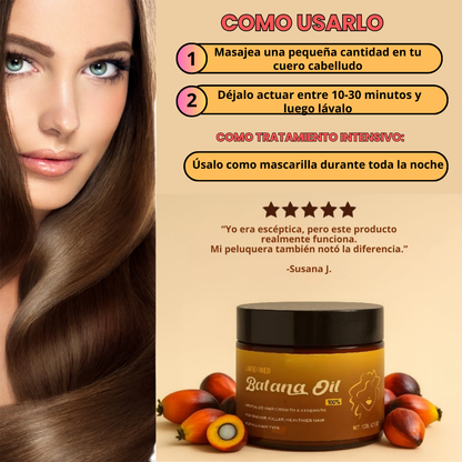 Mascarilla Capilar con Aceite de Batana – Hidratación Profunda, Fortalece y Revitaliza el Cabello.